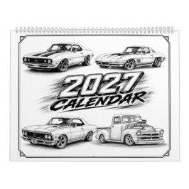 2027 Hot Rod Muscle Car Kalender