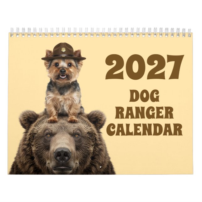 2027 Hund-Park-Ranger-Kalender Kalender (Titelbild)