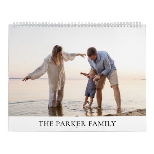 2027 Ihre Fotos Benutzerdefiniertes Familienbild-G Kalender
