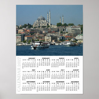 2027 Istanbul-Kalender, Sultan Ahmed, Türkei Poster