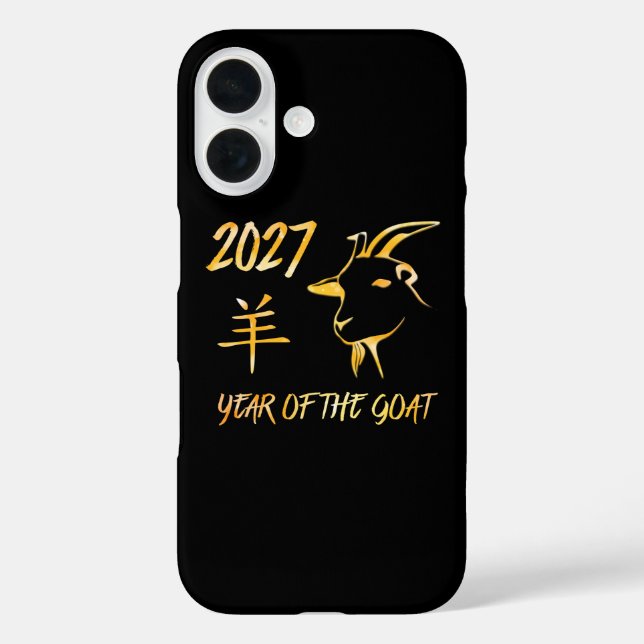 2027 Jahr der Ziege Case-Mate iPhone Hülle (Rückseite)
