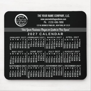 2027 Kalender Benutzerdefiniertes Geschäftslogo Na Mousepad
