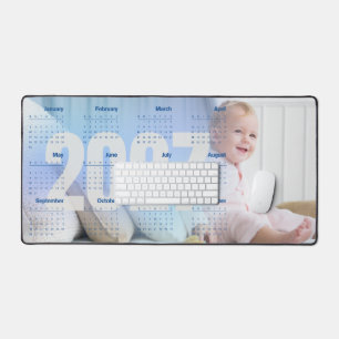 2027 Kalender Benutzerfoto und Jahr Großmaus Schreibtischunterlage