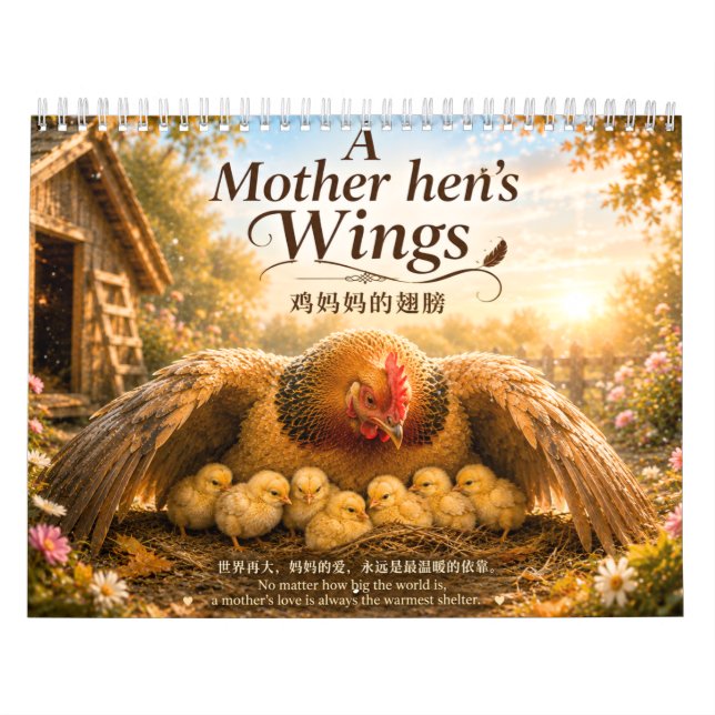 2027 Kalender Die Flügel einer Mutterhenne Inspiri (Titelbild)