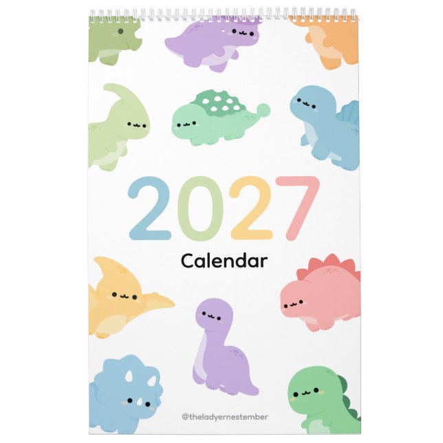 2027 Kalender Dinosaurier (Titelbild)