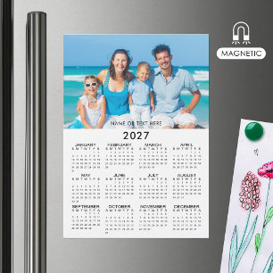 2027 Kalender Foto Benutzerdefiniert Magnetisch Magnetkarte