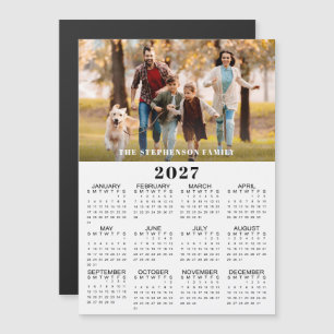 2027 Kalender Foto Benutzerdefiniert Magnetisch Magnetkarte
