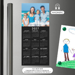 2027 Kalender Foto individuell Magnetisch Magnetkarte