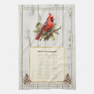 2027 Kalender Handtuch Kardinal