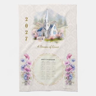2027 Kalender Handtuch Kirche Eine Saison der Gnad