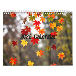 2027 Kalender (Herbstblätter - Erstellt von Grok)