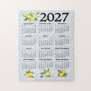 2027 Kalender Limonen Italienische Mittelmeer Flie Puzzle