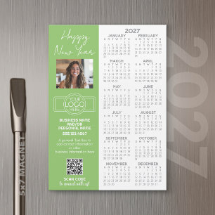 2027 Kalender MAGNET - Logo, QR-Code, Foto Plus