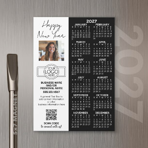 2027 Kalender MAGNET - Logo, QR-Code, Foto Plus