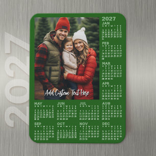 2027 Kalender mit Foto - Modern Magnet