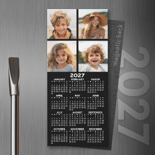 2027 Kalender mit Foto Modern Minimalist Magnet
