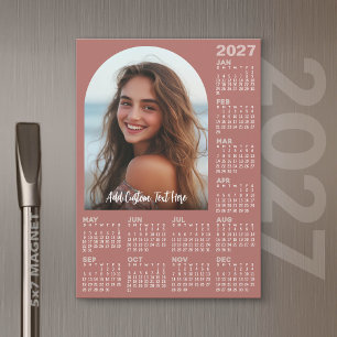 2027 Kalender mit Foto - Volljahres-Magnetkarte Magnetkarte