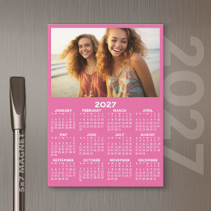 2027 Kalender mit Foto - Volljährig Magnetkarte