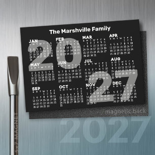 2027 Kalender mit Zusatxt - Magnetkarte