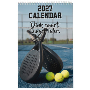 2027 Kalender Pickleball Lustige Zitate Dink Paddl