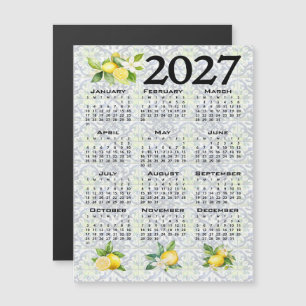 2027 Kalender Zitronen Italienische Mittelmeer Fli Magneteinladung