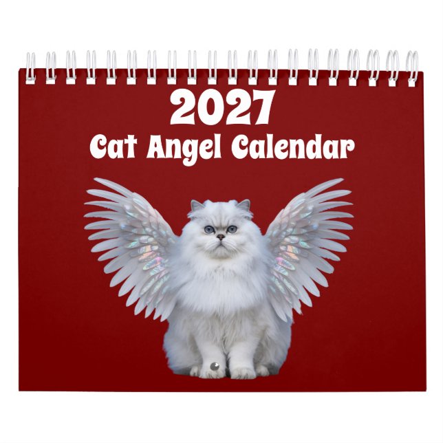 2027 Katzen-Engel-Kalender Kalender (Titelbild)