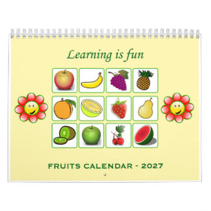 2027 - Kinderkalender (Früchte) Kalender