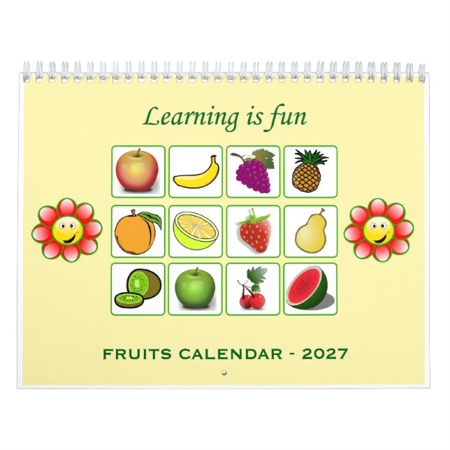2027 - Kinderkalender (Früchte) Kalender (Titelbild)