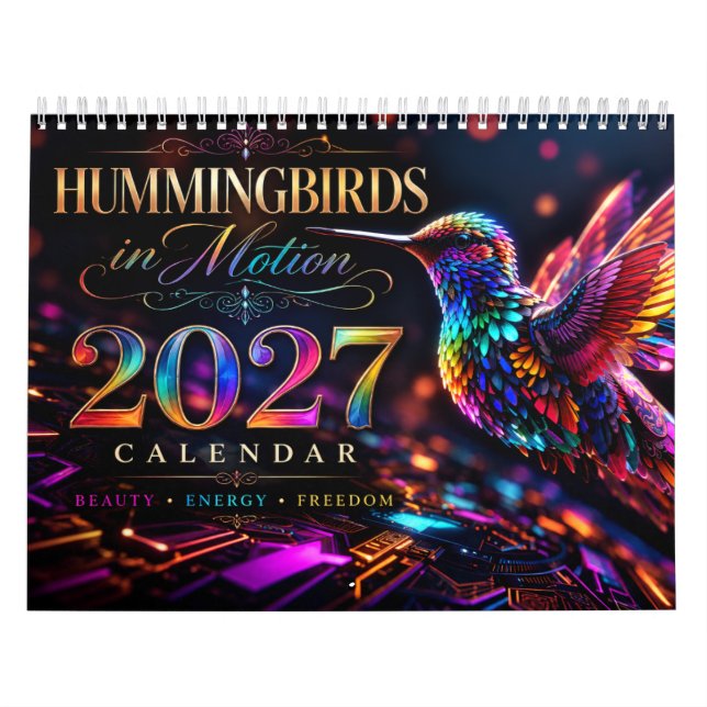 2027 Kolibris in Bewegung Kalender (Titelbild)