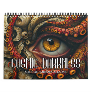 2027 Kosmischer Dunkelheit 3 Surrealer Horror-Kale Kalender
