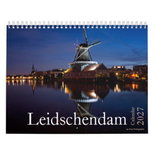 2027 Leidschendam Windmühle & Landschaftsfoto Kalender