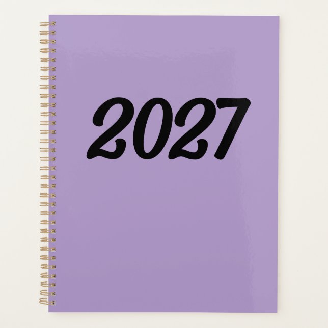 2027 Lila  Planer (Vorderseite)