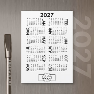 2027 Magnetischer Kalender Geschäft Logo Magnetkar Magnetkarte