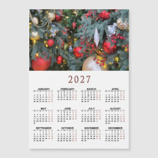 2027 magnetischer Kalender mit Ihrem Weihnachtsfot Magnetkarte