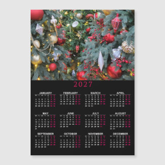2027 magnetischer Kalender mit Ihrem Weihnachtsfot Magnetkarte