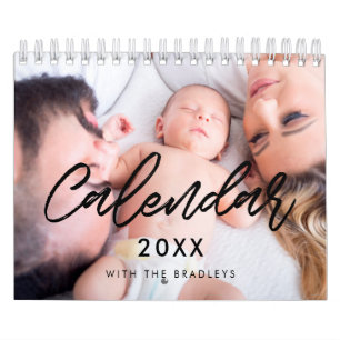 2027 moderner Familienfoto-Kalender Kalender