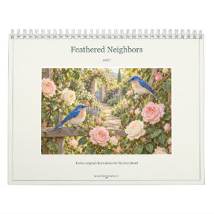 2027 Nachbarschaft-Garten-Vogel-Kalender Kalender