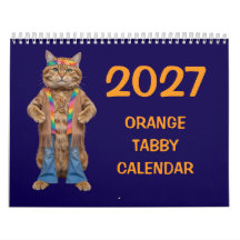 2027 Orange Tabby Katzenkalender