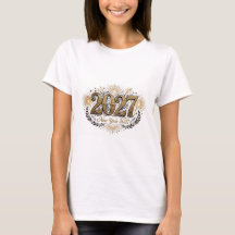 2027 Ornate Gold Damen T-Shirt