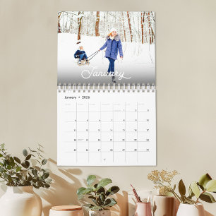 2027 Personalisierter Familien-Fotokalender Kalender