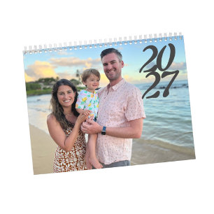 2027 Personalisierter Fotokalender Familien-Gesche Kalender