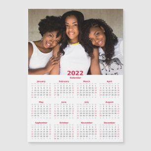 2027 Personalisierter Kalender Magnetkarte