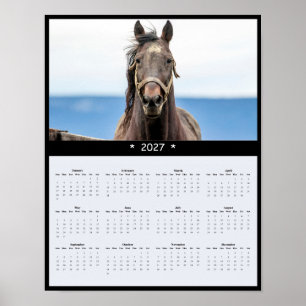 2027 Pferde-Wandkalender - Majestätische Equine Poster