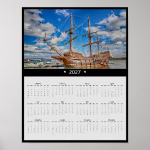 2027 Piratenschiff-Wandkalender: Nautilus-Abenteue Poster