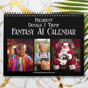 2027 Präsident Donald J Trump AI Fantasy Foto Kalender