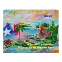 2027 Puerto Rico 12-Monats-Kalender