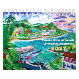 2027 Puerto Rico Kunst  Kalender
