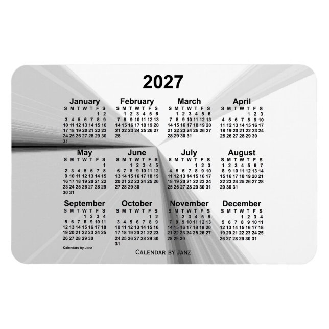 2027 Raucherkalender von Janz 4x6 Magnet (Horizontal)