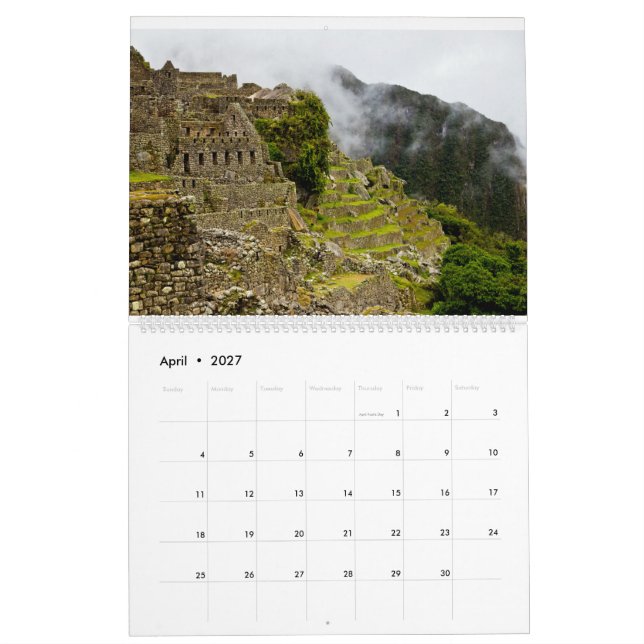 2027 Reise Kalender (Apr 2027)