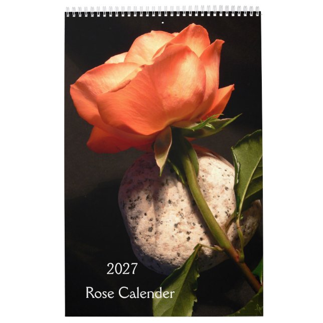 2027 Rosen Einzelner Kalender Kalender (Titelbild)